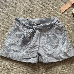 Striped Gray Women's Shorts